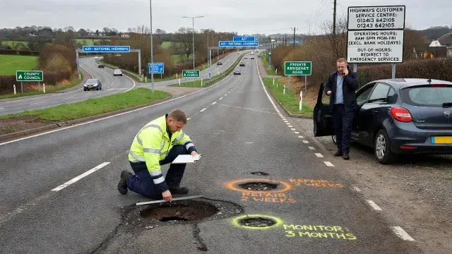 West Sussex Sets Clear Rules for Reporting Dangerous Potholes